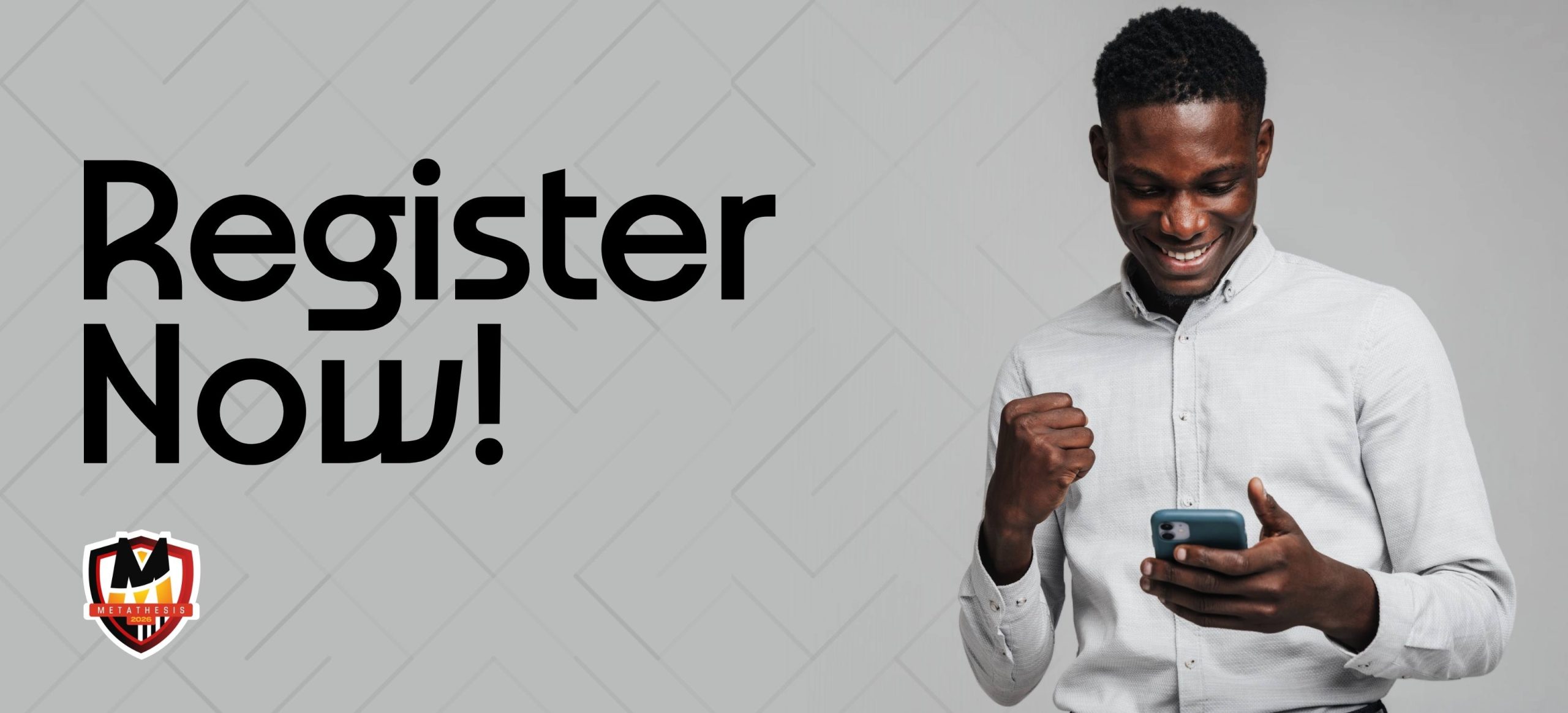 An image banner saying Register now